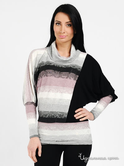 Блузон Mirella Sole, цвет цвет черный / молочный