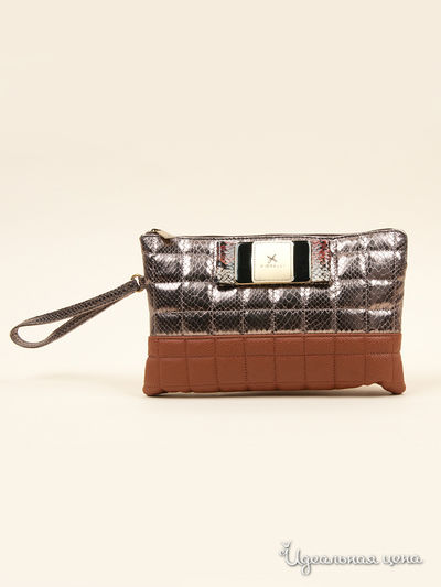 Клатч Fiorelli, цвет цвет серебренный / коричневый