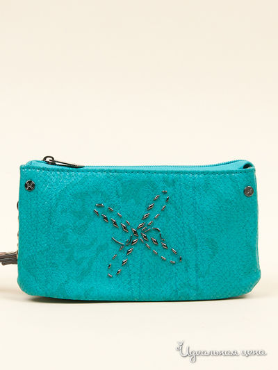 Клатч Fiorelli, цвет цвет голубой / коричневый