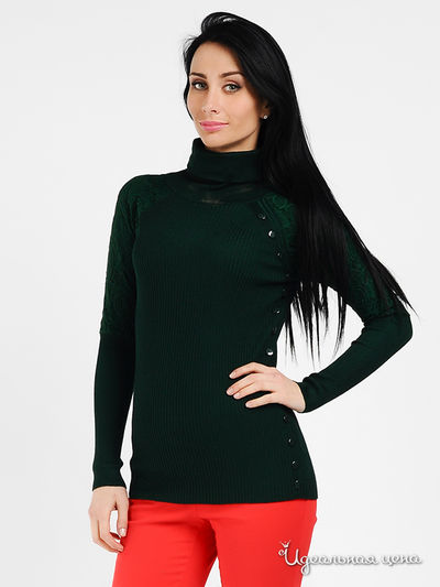 Водолазка Hua Yi Mu, цвет цвет изумрудный