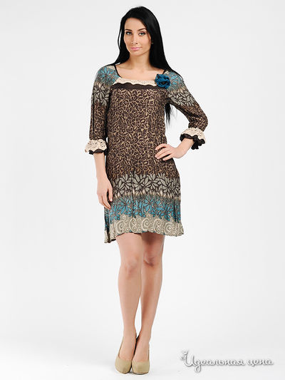 Платье Eventi, цвет цвет шоколадный