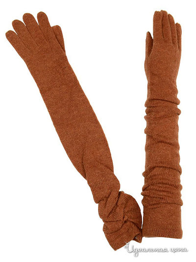 Перчатки Dispacci, цвет цвет терракотовый