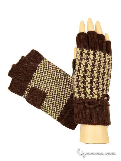 Митенки Dispacci, цвет цвет коричневый / бежевый