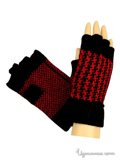 Митенки Dispacci, цвет цвет черный / красный