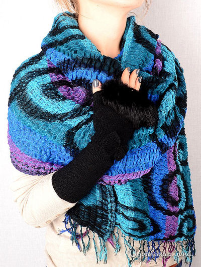 Палантин Dispacci, цвет цвет бирюзовый