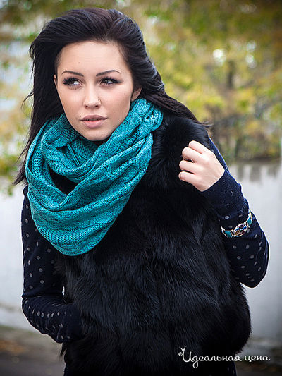 Шарф-хомут Dispacci, цвет цвет бирюзовый