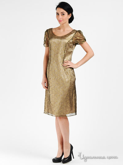 Платье Модика, цвет цвет золотистый