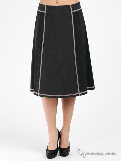 Юбка Модика, цвет цвет серый