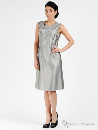 Платье Модика, цвет цвет серебристый