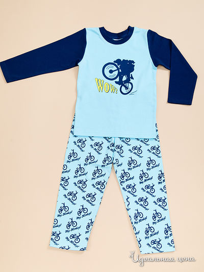 Пижама Модамини, цвет цвет синий / бирюзовый