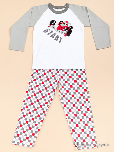 Пижама Модамини, цвет цвет серый / молочный