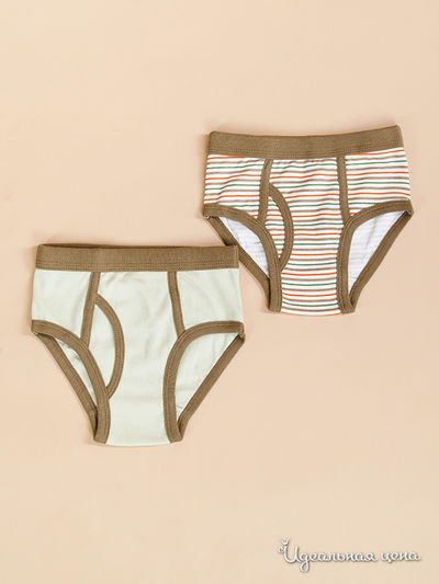 Трусы Модамини, цвет цвет белый / коричневый