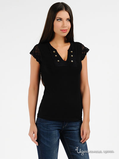 Футболка Maranda, цвет цвет черный