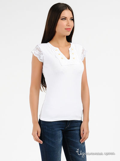 Футболка Maranda, цвет цвет белый