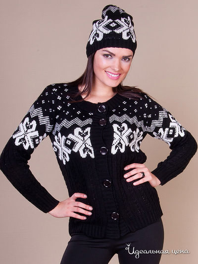 Кардиган My Mina, цвет цвет черный