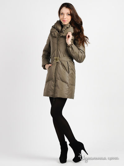 Пуховик Rocco Barocco, цвет цвет серо-болотный