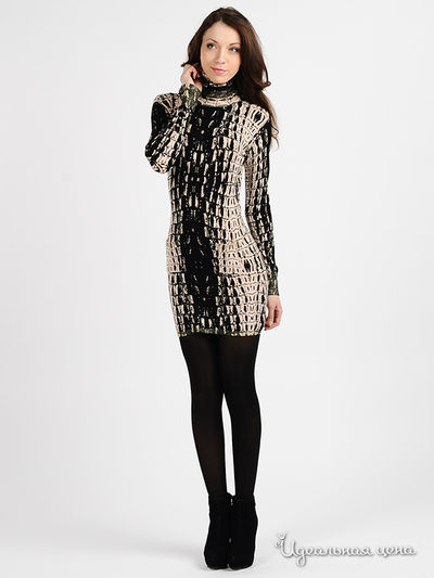Туника Rocco Barocco, цвет цвет черный / бежевый