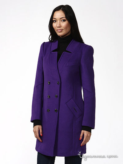 Пальто Rocco Barocco, цвет цвет фиолетовый