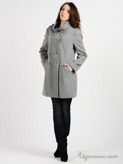 Пальто Byblos, цвет цвет серый