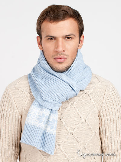 Шарф Total Look, цвет цвет светло-голубой