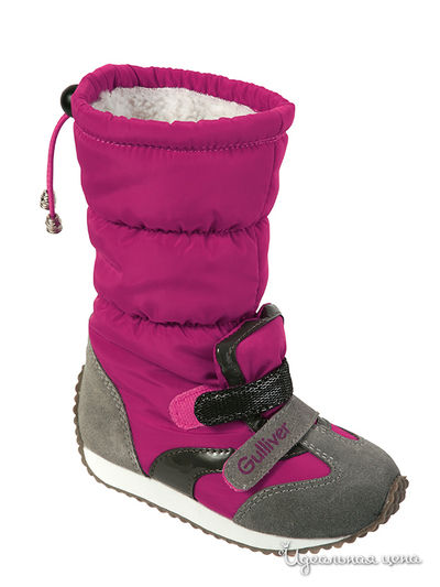 Сапоги Gulliver, цвет цвет фуксия / серый