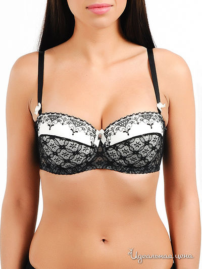 Бюстгальтер Gorsenia, цвет цвет черный / белый