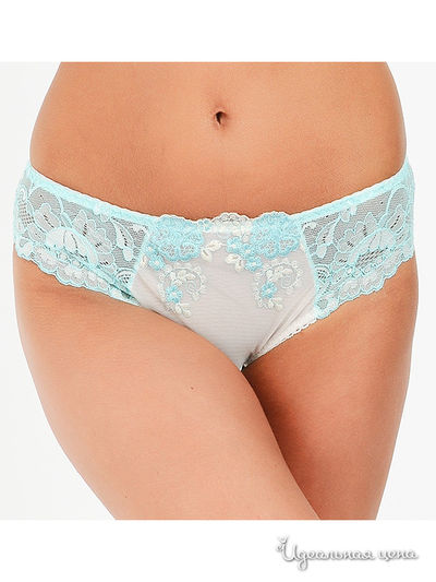 Трусы Gorsenia, цвет цвет белый / бирюзовый
