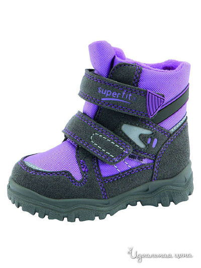 Ботинки SuperFit, цвет цвет сиреневый / серый