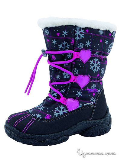 Сапоги SuperFit, цвет цвет черный / розовый