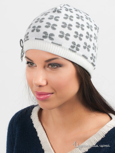 Шапка АNTI, цвет цвет белый / серый