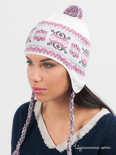 Шапка Marhatter, цвет цвет белый / фуксия