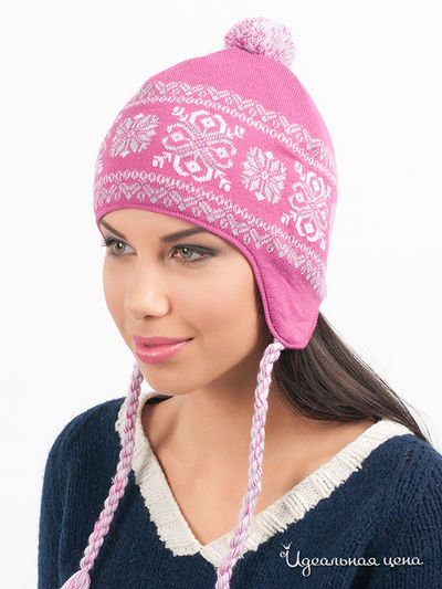 Шапка Marhatter, цвет цвет фуксия / светло-серый