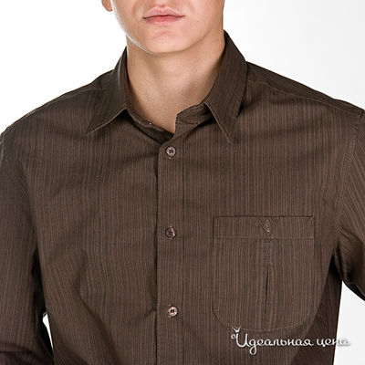 Рубашка Pepe Jeans мужская, цвет коричневый