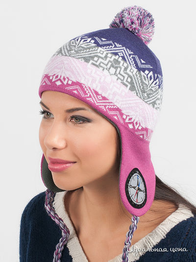 Шапка Marhatter, цвет цвет сливовый / розовый