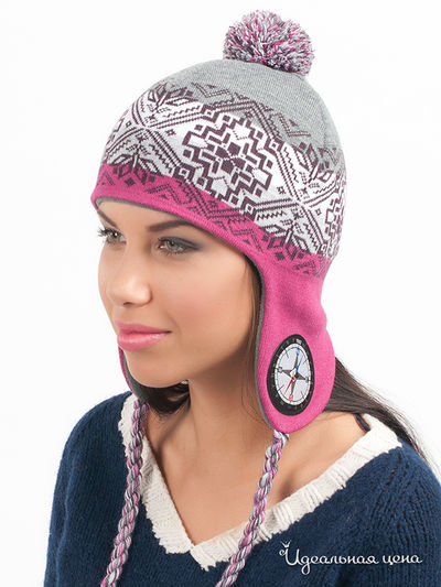 Шапка Marhatter, цвет цвет серый / малиновый