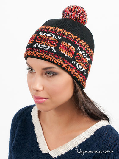 Шапка Marhatter, цвет цвет черный / оранжевый