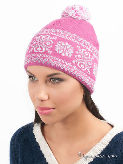 Шапка Marhatter, цвет цвет малиновый / светло-серый