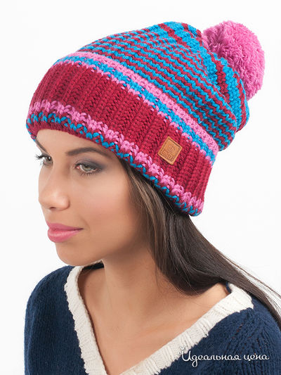 Шапка Marhatter, цвет цвет бордовый / бирюзовый