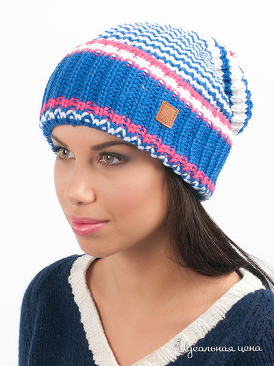 Шапка Marhatter, цвет цвет сапфировый / белый