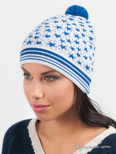 Шапка Marhatter, цвет цвет белый / синий