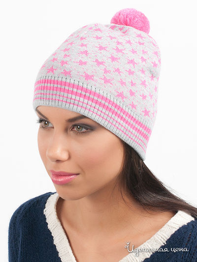 Шапка Marhatter, цвет цвет светло-серый / розовый
