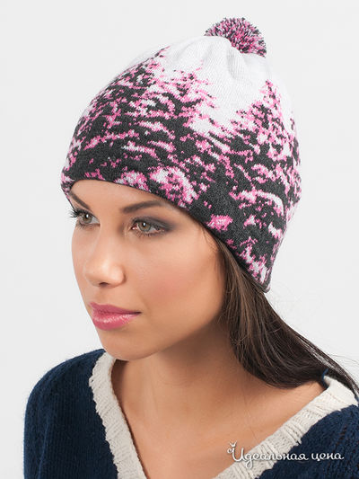 Шапка Marhatter, цвет цвет антрацитовый / розовый
