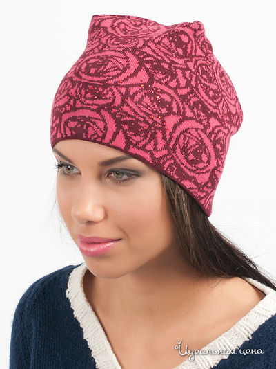Шапка Marhatter, цвет цвет бордовый / розовый