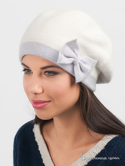 Берет Marhatter, цвет цвет сиреневый / белый