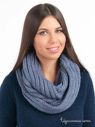 Шарф-снуд Norialli, цвет цвет серо-синий