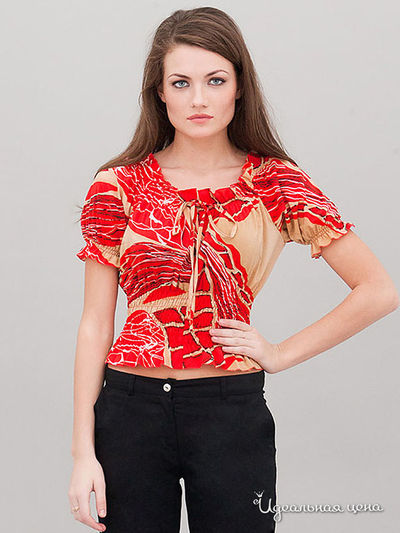 Блузон Levall, цвет цвет красный / бежевый