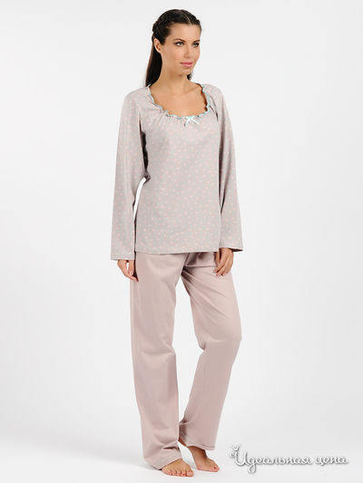 Пижама Muzzy, цвет цвет серо-бежевый