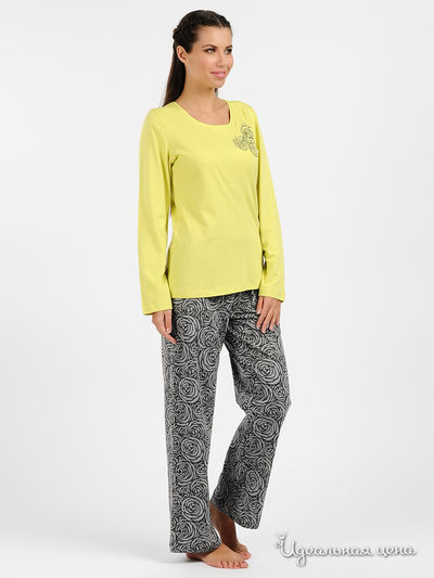 Пижама Muzzy, цвет цвет лимонный / серый