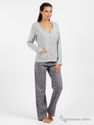 Пижама Muzzy, цвет цвет серый / темно-серый