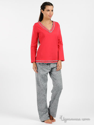 Пижама Muzzy, цвет цвет красный / серый